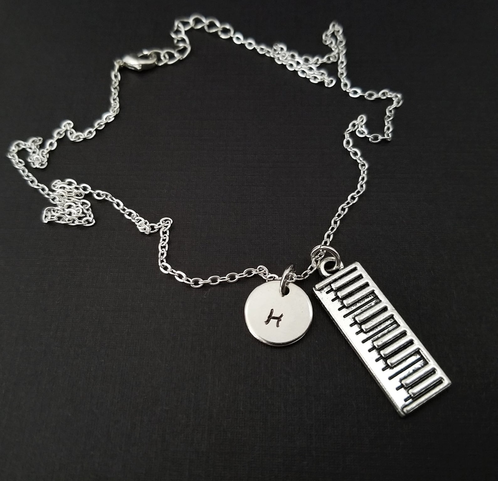 Keyboard Necklace Band Student Necklace Personalized Etsy