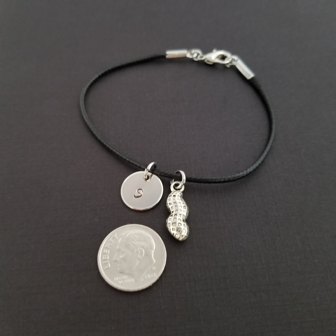 Peanut Bracelet Peanut Charm Bracelet Allergy Bracelet Etsy UK