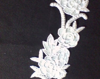 2) - Pearl and sequin applique