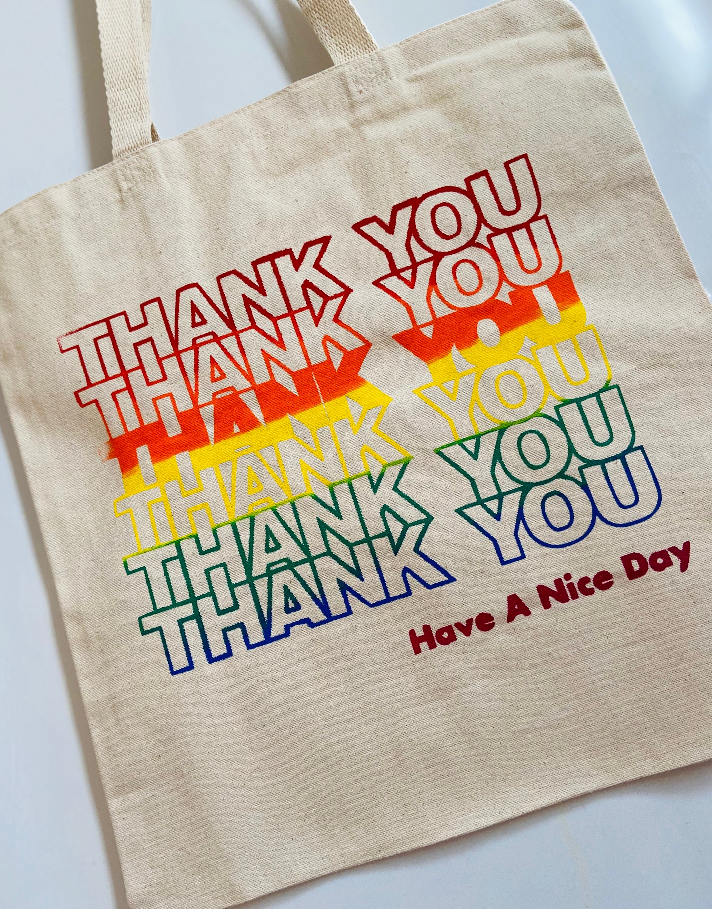 CafePress 'Thank You Have A Nice Day' Tote Bag - Natural Canvas Reusable Shopping Bag, 2 Sizes - View #6