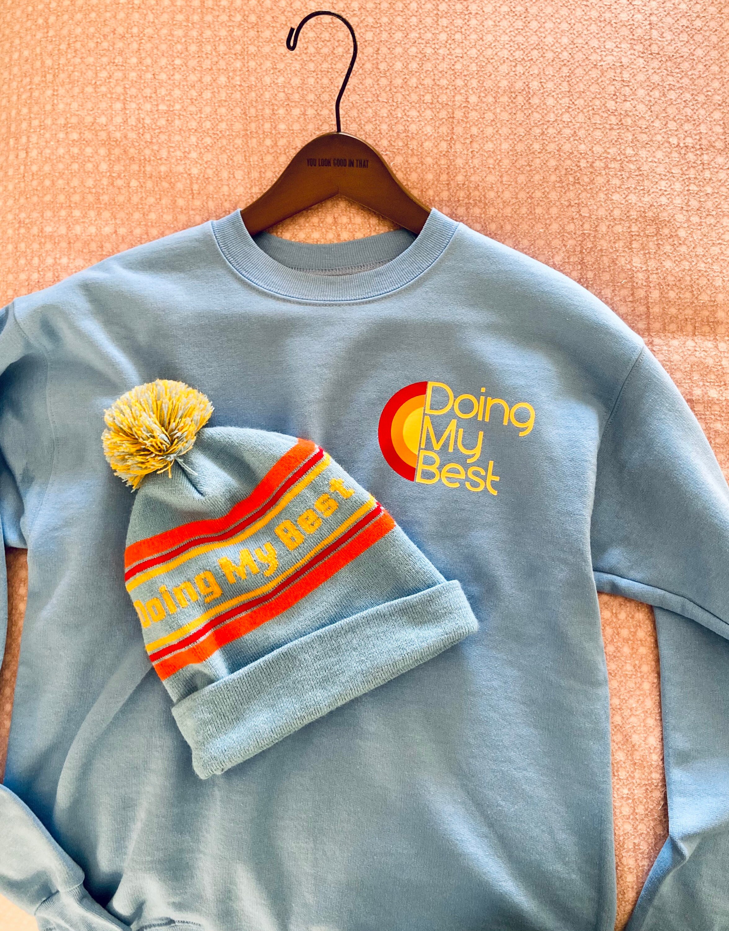 Doing My Best sweatshirt and beanie Etsy