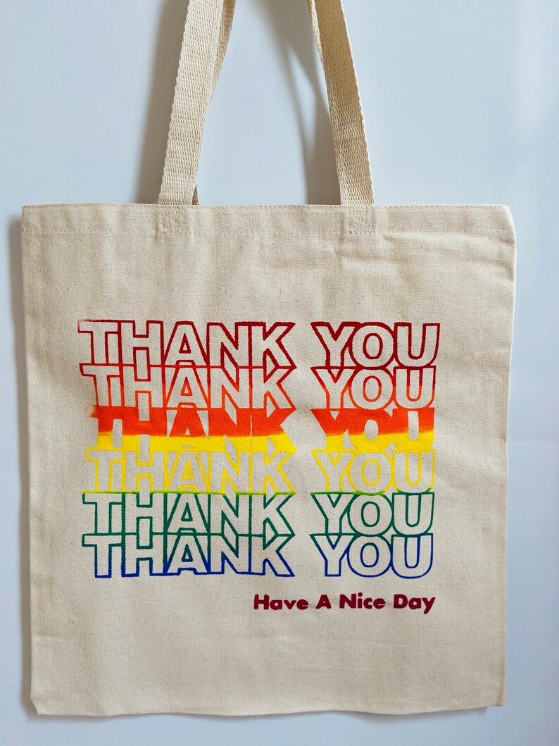 CafePress 'Thank You Have A Nice Day' Tote Bag - Natural Canvas Reusable Shopping Bag, 2 Sizes - View #11