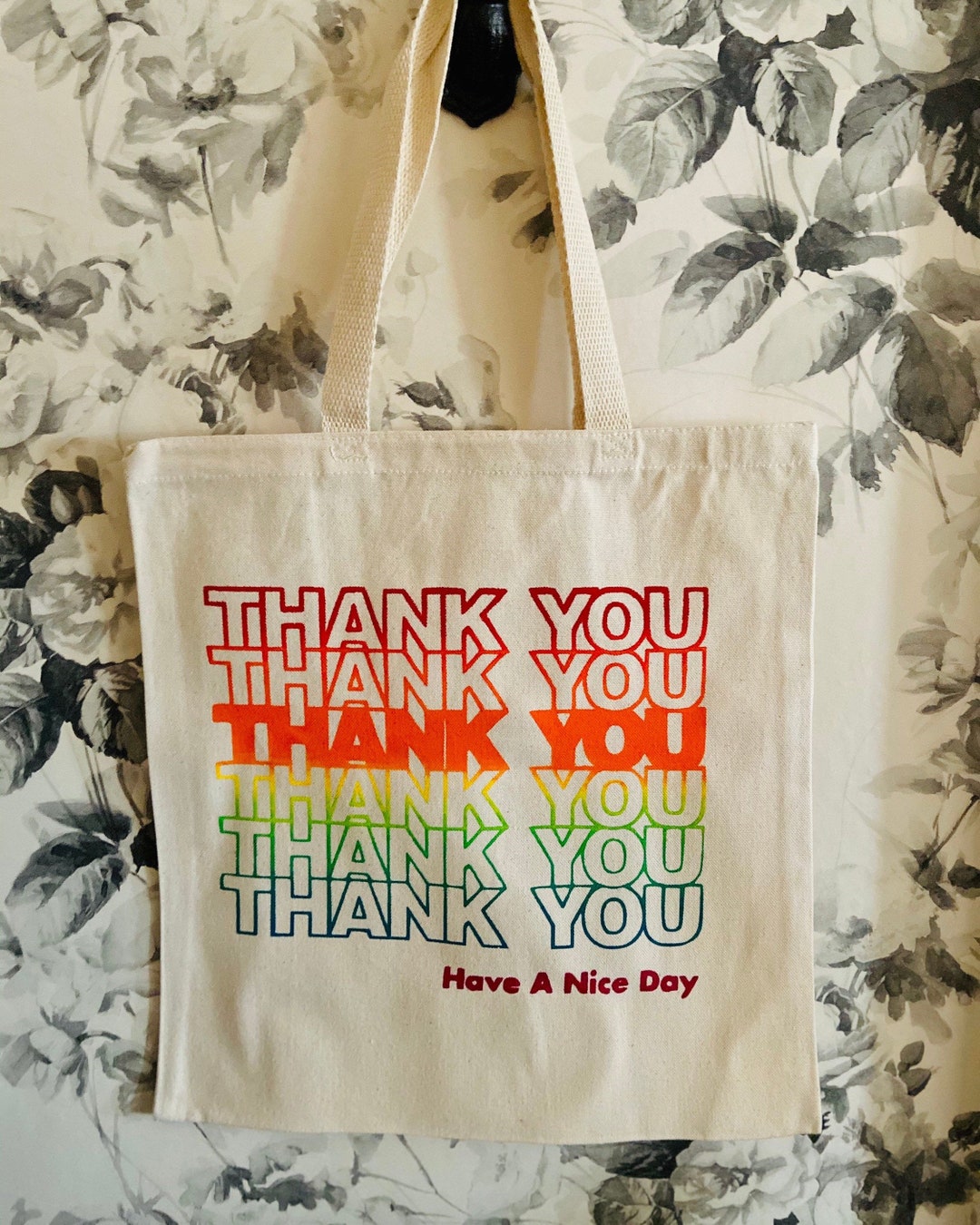 CafePress 'Thank You Have A Nice Day' Tote Bag - Natural Canvas Reusable Shopping Bag, 2 Sizes - View #2