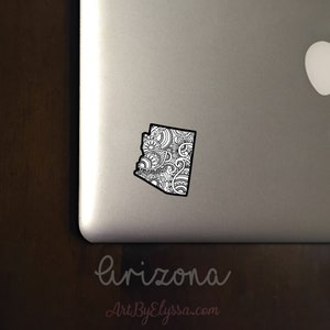 Arizona State Waterproof Vinyl Sticker for Laptops, Water Bottles, Gifts, etc!