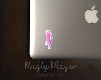 Rugby Player Sticker