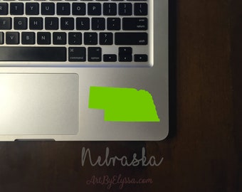 Nebraska State Weatherproof Vinyl Decal for Laptops, Water Bottles, Cars, Gifts, etc!