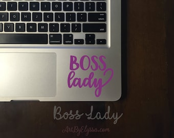 Boss Lady Weatherproof Vinyl Decal, Car Decal, Tumbler Decal, Water Bottle Decal, Laptop Decal, Window Sticker, Custom Decal