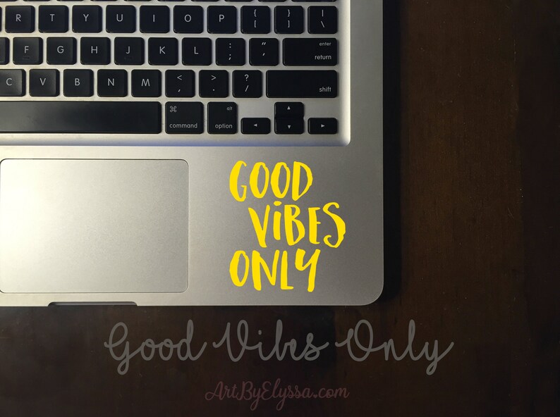 Good Vibes Only Weatherproof Vinyl Decal, Car Decal, Tumbler Decal, Water Bottle Decal, Laptop Decal, Window Sticker, Custom Decal image 1