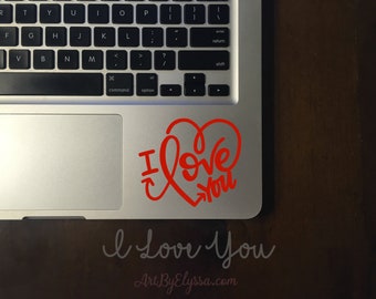 I Love You Decal