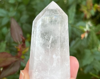 Fully Polished Clear Quartz Crystal Point // Harmony, Energy, Healing, Psychic Abilities, Clarity, Calmness // #8