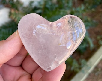 Clear Quartz Crystal Heart: Polished Healing Stone