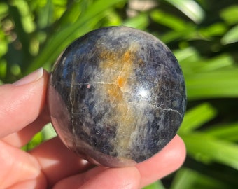 Iolite Crystal Sphere, Iolite Orb  //  Free Acrylic Stand Included // #3 53mm