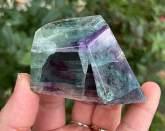 Fluorite Free Form, Display, Fully Polished // Increases Concentration, Helps In Decision Making // #3