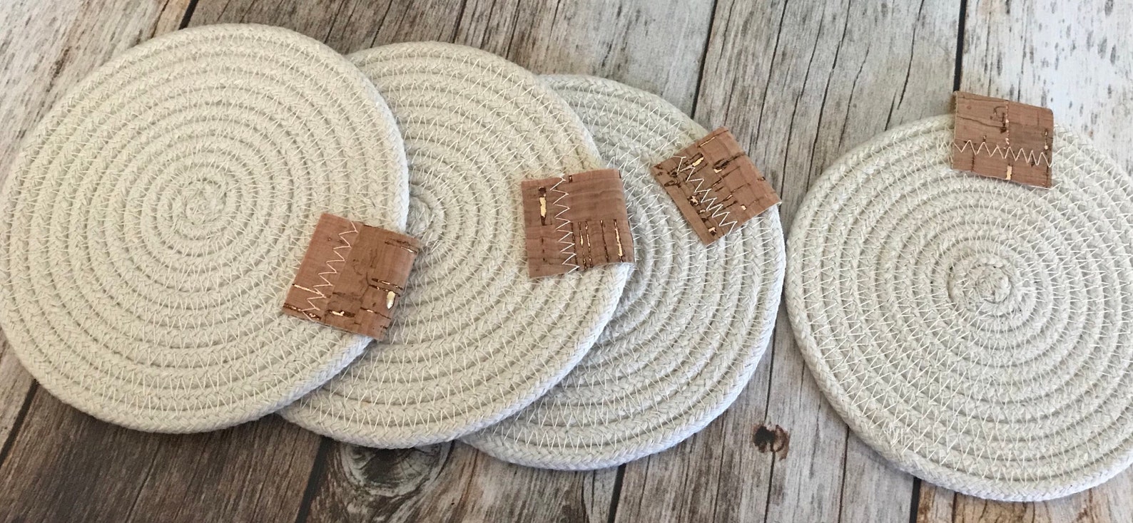 Rope Coasters Coasters Coiled Rope Coasters FREE US Shipping Etsy