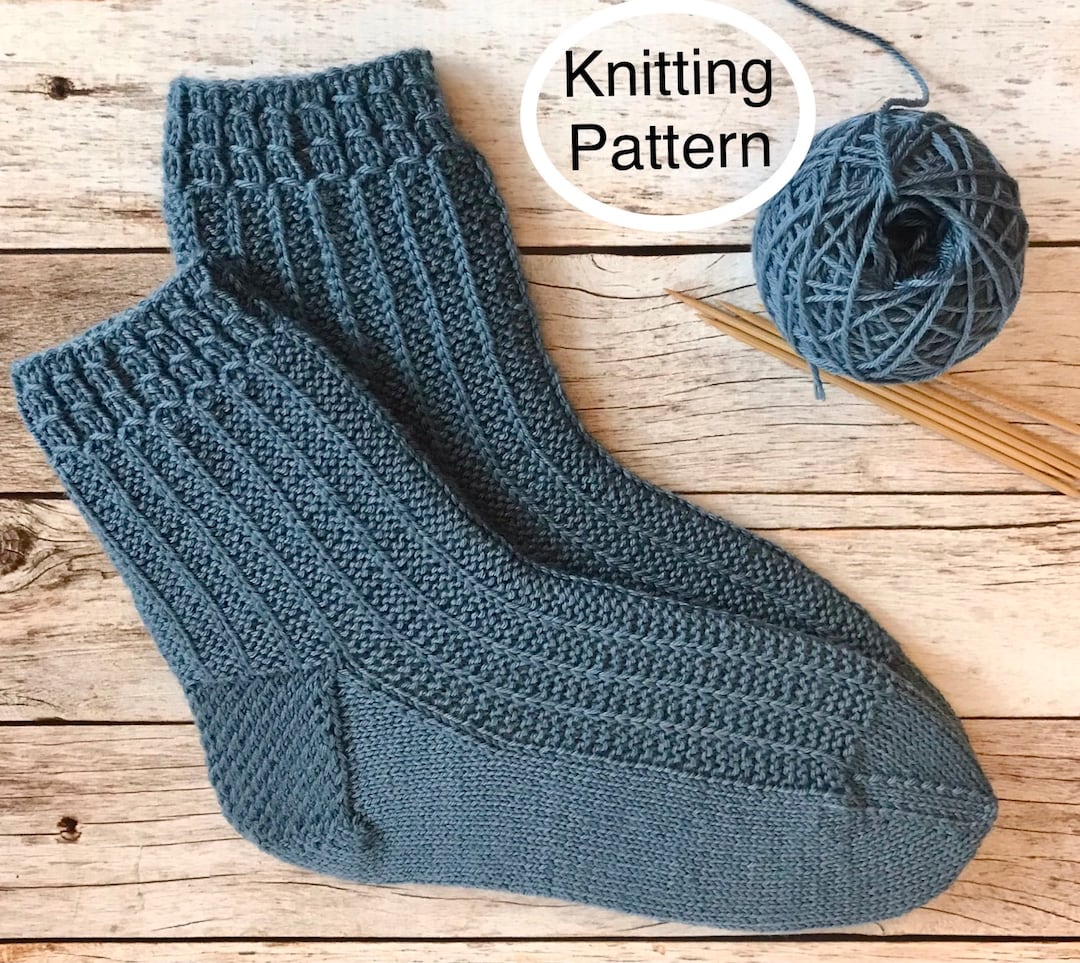 Waterloo Sock Knitting Pattern, Knit Sock Pattern Etsy