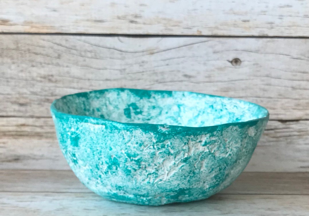 Paper Mache Bowl Etsy