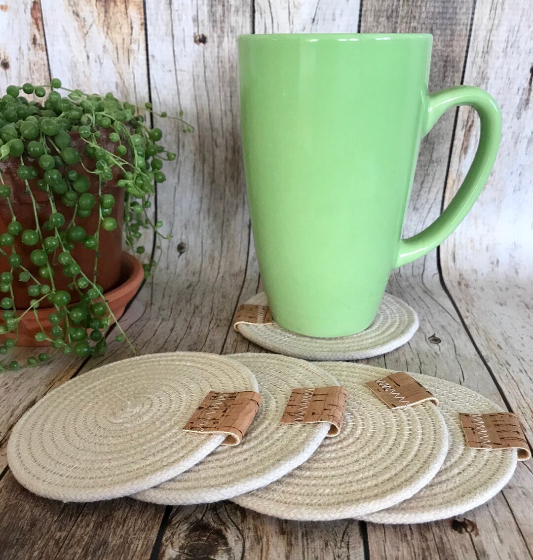 Rope Coasters, Coasters, Coiled Rope Coasters FREE US Shipping Etsy