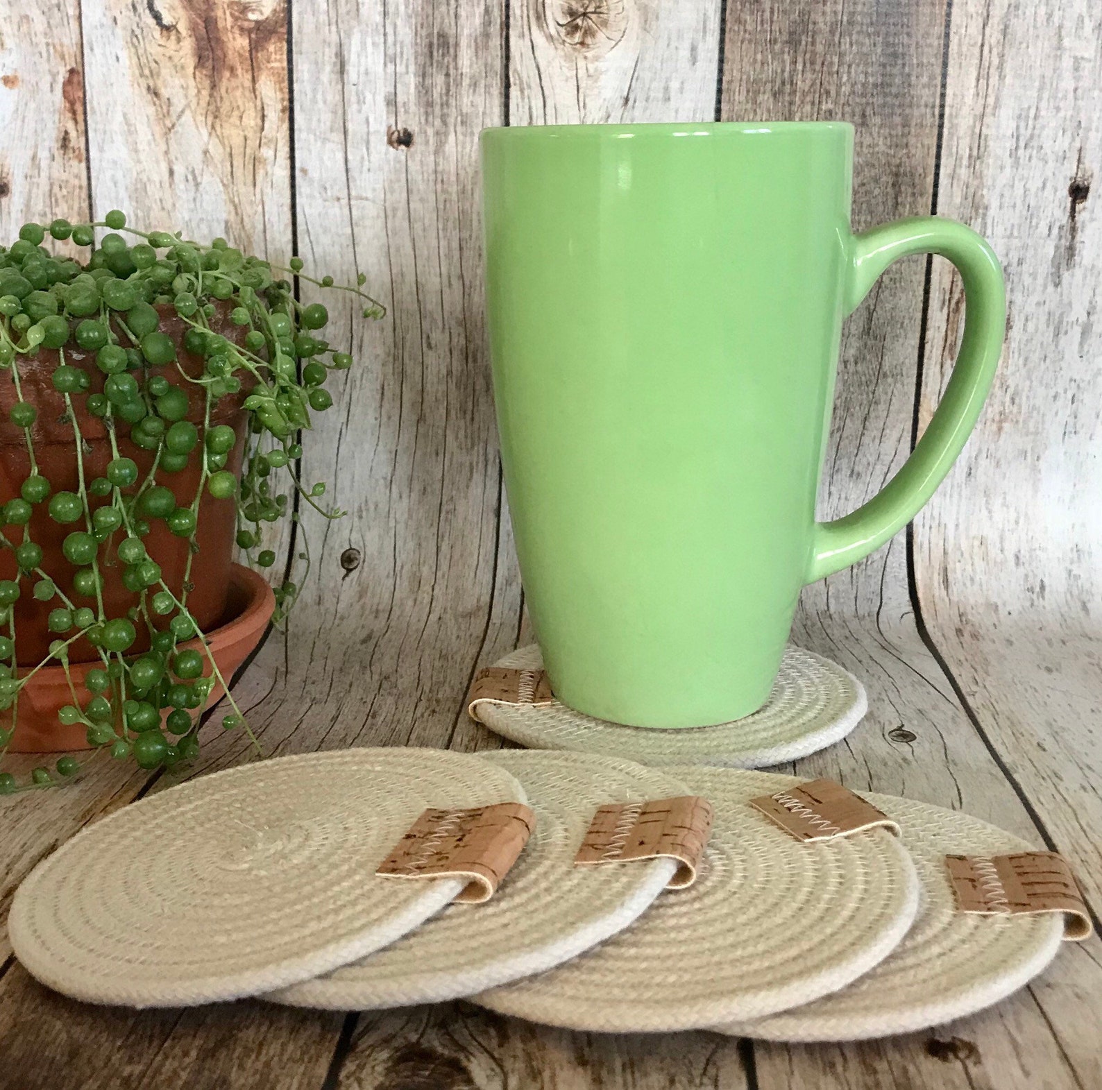 Rope Coasters Coasters Coiled Rope Coasters FREE US Shipping Etsy