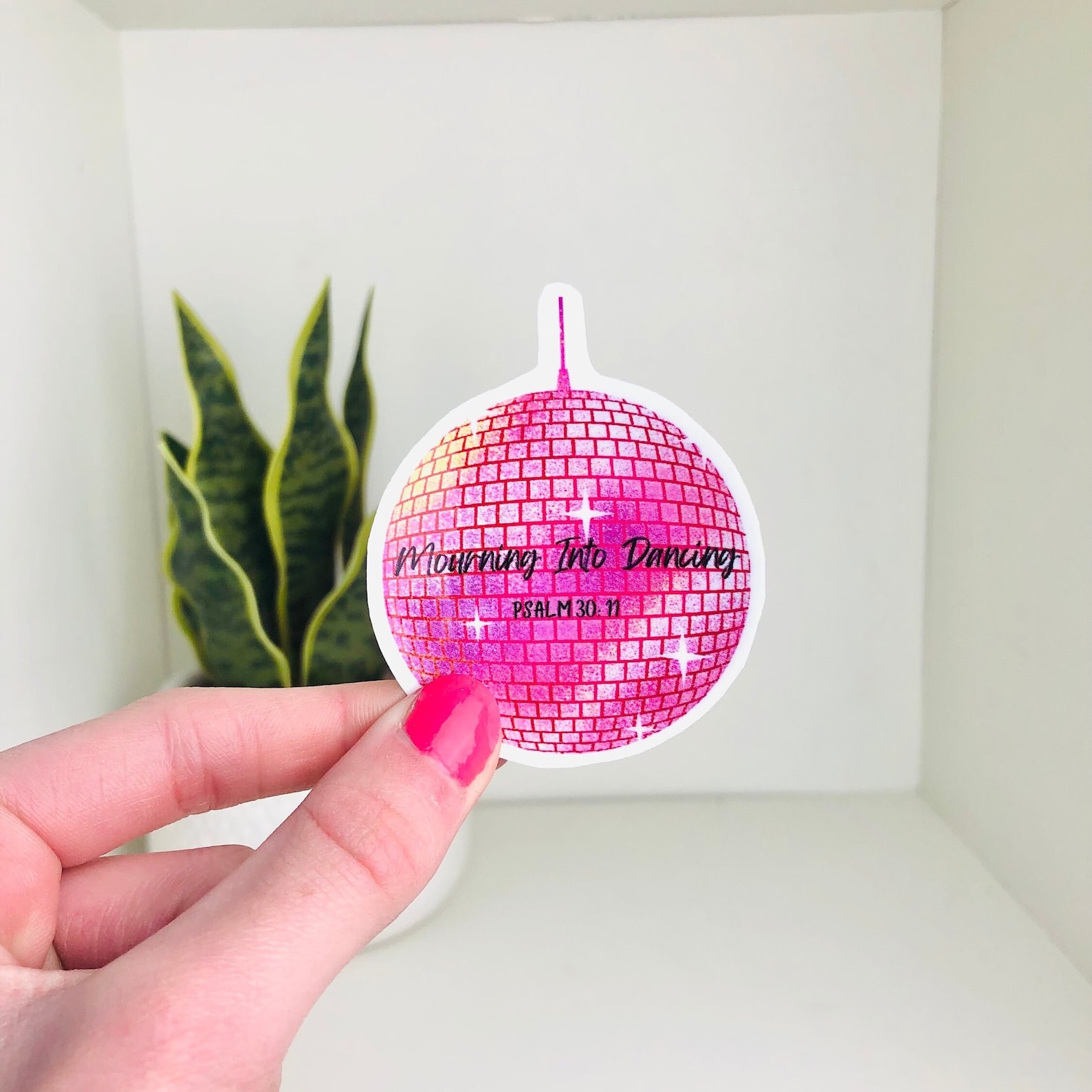Christian Disco Ball Sticker | Bible Verse Stickers | Faith Stickers ...