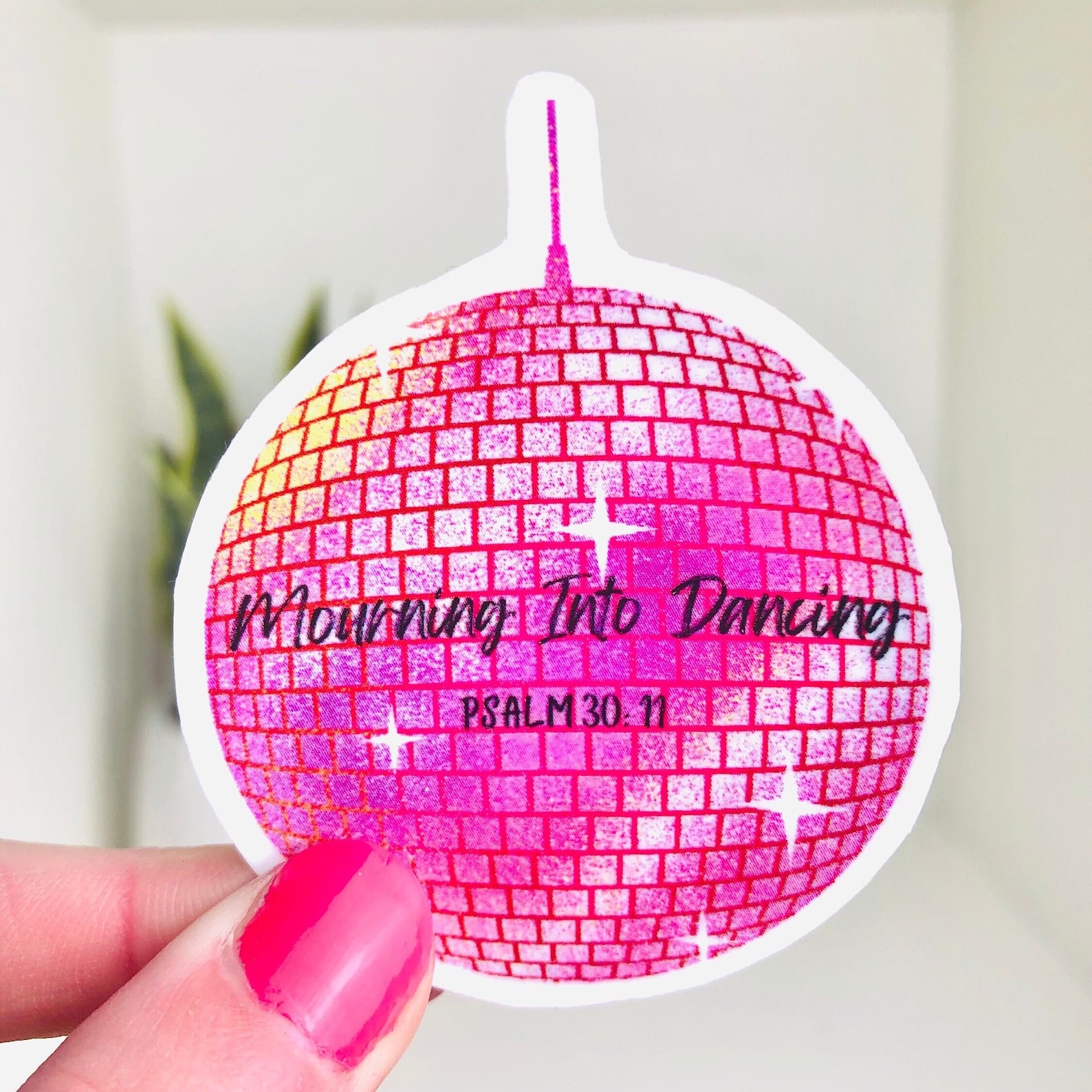 Christian Disco Ball Sticker | Bible Verse Stickers | Faith Stickers ...