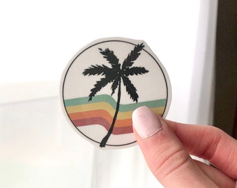 Palm Tree Sticker | Beach Sticker | Laptop | Tumbler Sticker | Waterproof Stickers | Summer Stickers