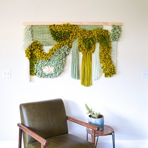 Woven TAPESTRY Living Room WALL HANGING – Macrame Wool Weaving Wall Art For Home Decor
