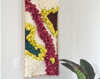 Textured Art Landscapes- Bold Colorful Canvas Art- Bright Wall Art- Modern Wall Hanging