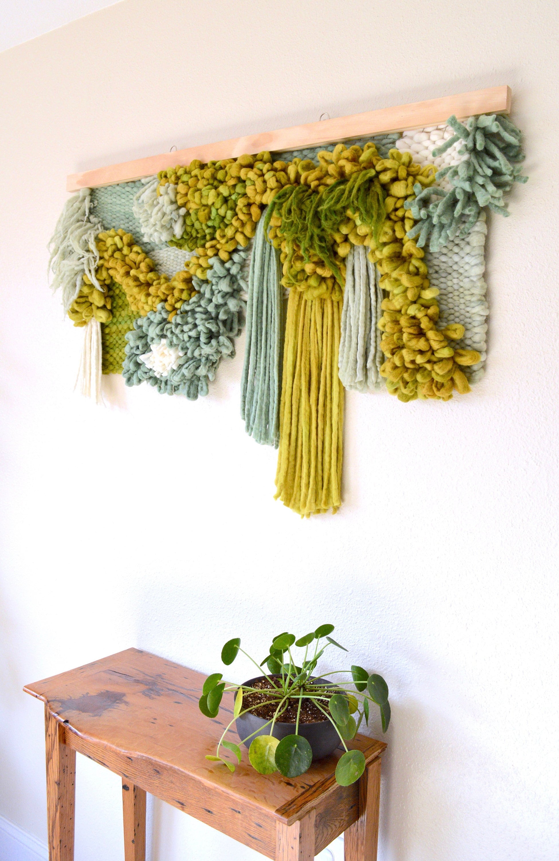 Textured Wall Art TAPESTRY WALL HANGING For Living Room Decor - Contemporary Fabric Wall Hanging Art
