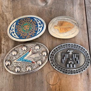 Vintage Native American Belt Buckle - Etsy display picture 1
