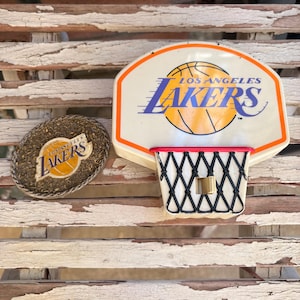 Los Angeles Lakers Night Light| Lakers Belt Buckle | Vintage NBA Fan Memorabilia