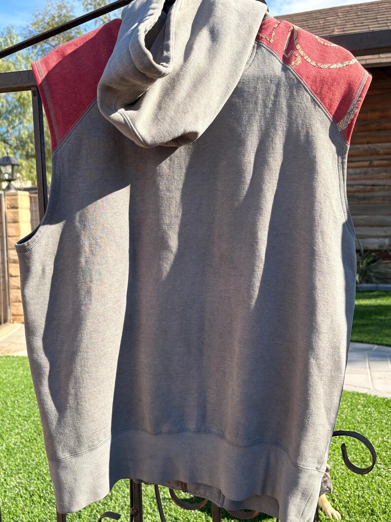 Vintage Kansas City Chiefs hoodievest | No Huddle NFL-kleding, maat medium afbeelding 2