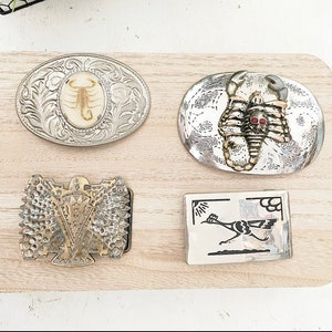 Vintage Native and Hispanic Belt Buckles | Scorpion | Thunderbird | Roadrunner | Rodeo | Western | Southwestern | Country Style | Ranchero