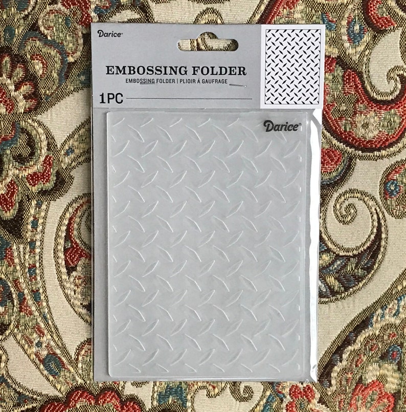 Embossing Folder DIAMOND PLATE by Darice Embossing Essentials Etsy