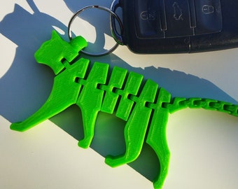 Flexi Cat 3D Keychain | PLA