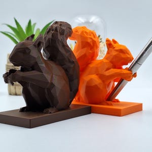 Entzückender Eichhörnchen-förmiger Stifthalter | 3D Gedruckt | Perfekte Schreibtisch Dekoration