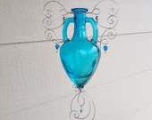 Elegant Amphora Hanging Vase in Bright Colors