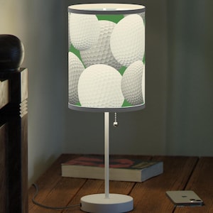 Golf Lamp: Steel Base Desk Decor for Golfer