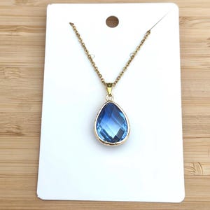 Aquamarine Necklace, March Birthstone Necklace, Gift for Her, Aquamarine Jewelry