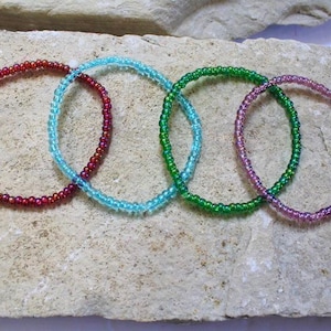 Metallic Perlenarmband, Perlenarmband, Stapelarmband, Wählen Sie eine Farbe, Freundschaftsarmband, Strandarmband, Buntes Armband
