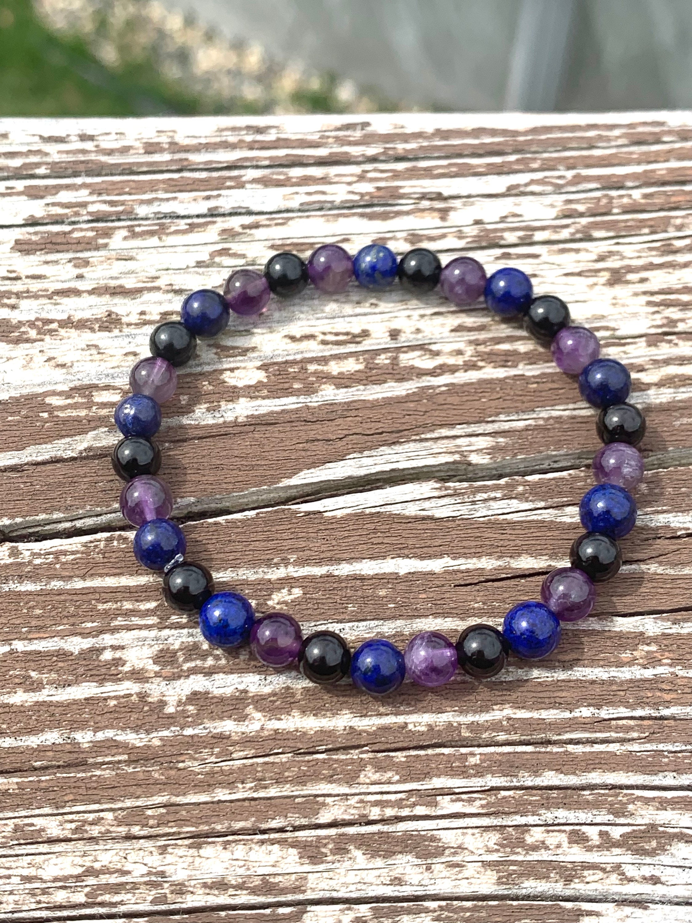Lapis lazuli and amethyst deals
