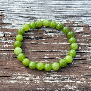 Peridot Bracelet, August Birthstone Jewelry, Green Gemstone Bracelet, Birthday Gift, Gift for her