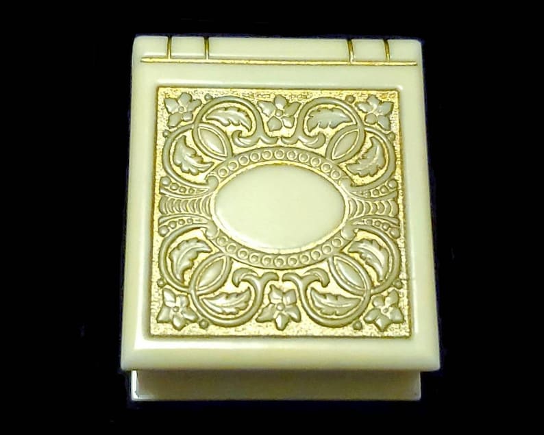 vintage advertisement engagement ring wedding ring box Vintage celluloid ring box STELFOX AUSTIN TEXAS vintage ring keeper