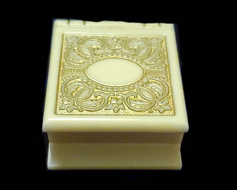 vintage advertisement engagement ring wedding ring box Vintage celluloid ring box STELFOX AUSTIN TEXAS vintage ring keeper