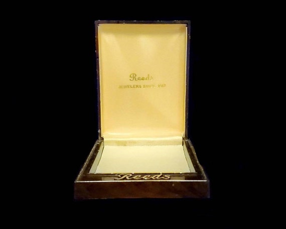 Vintage celluloid ring display box, Reeds Jeweler… - image 2