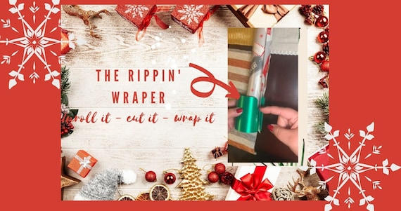 Wrapping Paper Cutter, Rippin Wrapper, Paper Cutter, Christmas Wrapping  Cutter, Roll Cutter, Wrapping Paper Roll Cutter, Wrapping Paper 