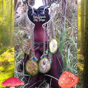 Fairy vleugel FAIRY PAINTING ART oor manchet wrap kroonluchter oorbel, geen piercing, godin fairy boho festival slijtage, handgemaakte sieraden, cadeaus voor haar
