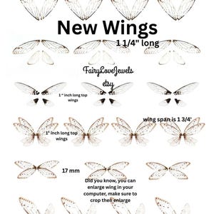 Alas de cigarra realistas imprimibles, descarga digital instantánea, PDF, PNG, joyería de alas de hada DIY, fabricación de muñecas, plantilla de ilustración de clipart