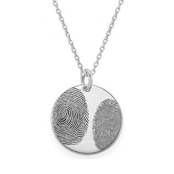Fingerprint Necklace Etsy