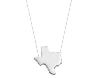 State Charm Necklace, State Jewelry, States Pendant necklace in 925 sterling silver NICKEL FREE