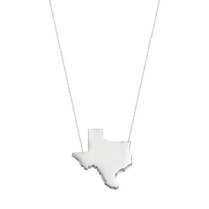 State Charm Necklace, State Jewelry, States Pendant necklace in 925 sterling silver NICKEL FREE